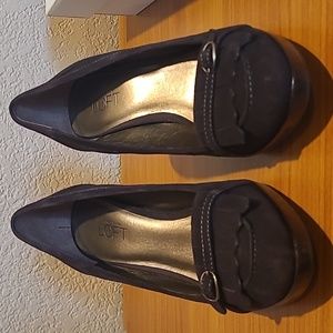 Ann Taylor Loft brown Suede pumps size  6.5, new in box